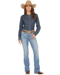Ariat Women's Light Wash High Rise Camelia Bootcut Stretch Denim Jeans - 10065880