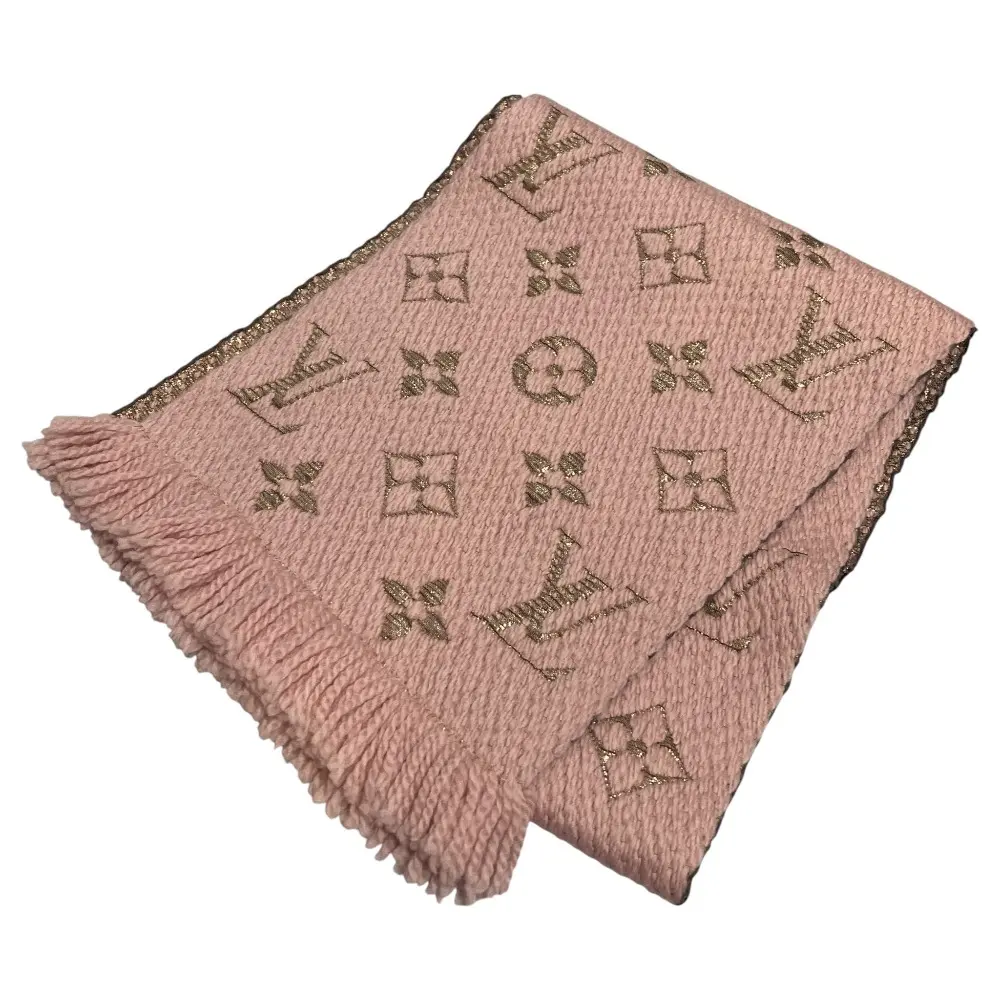 Pre-owned Louis Vuitton Wool Small Leather Goods Echarpe Logomania Monogram Scarf