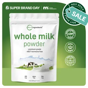 Micro Ingredients Whole Milk Powder, 4lbs, Made in USA