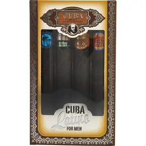 Cuba Latino Variety Set-4 Piece Mini Variety With Cuba Copacabana & Carnaval & Cactus & Maya & All Are Edt Spray 1.17 Oz For Men