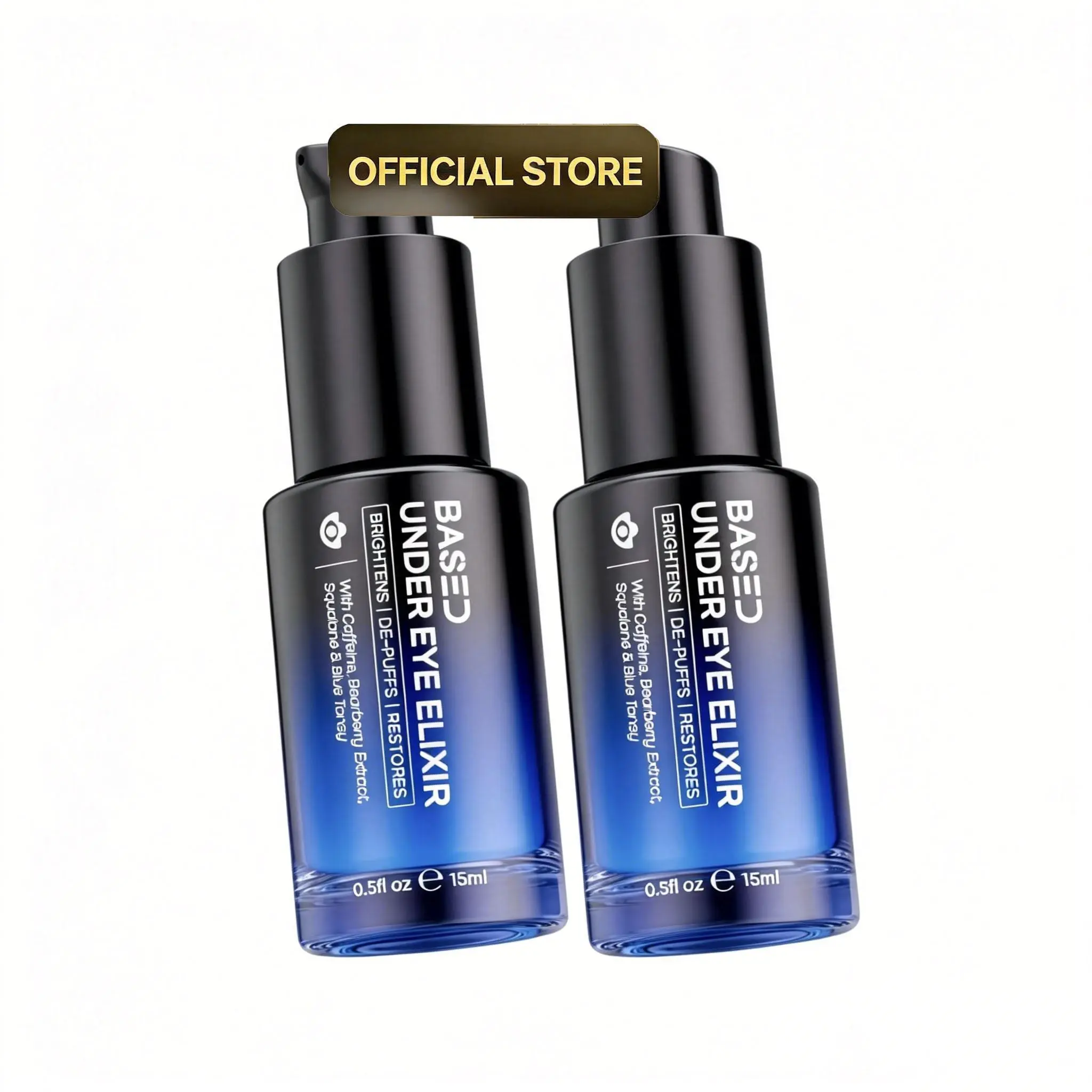 2 Pack BASED Under Eye Elixir | Brightens, De-Puffs & Revitalizes Under Eyes | Simple, Effective, BASED, Eye Treatments