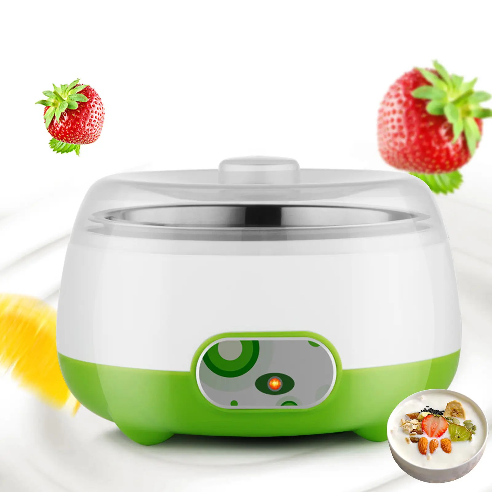 Compact Yogurt Maker Machine - 1L, 15W, 110V US Standard Plug, DIY Homemade Yogurt Rice Wine Natto Maker for Home Kitchen Household Appliance