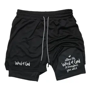 [Father's Day Gift] The Power of the Word of God to Change Lives Men’s 2-in-1 Gym Shorts Viral Summer Streetwear Fit