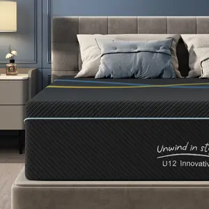 Mattress Multi-Layer Memory Foam Mattress - Medium Firmness with Bamboo Charcoal & Green Tea Infusion