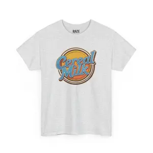 Cereal Milk - Unique Cannabis Strain Graphic T-Shirt - 100% US Cotton, Unisex, Multiple Colors & Sizes Casual Fabric Man Menswear
