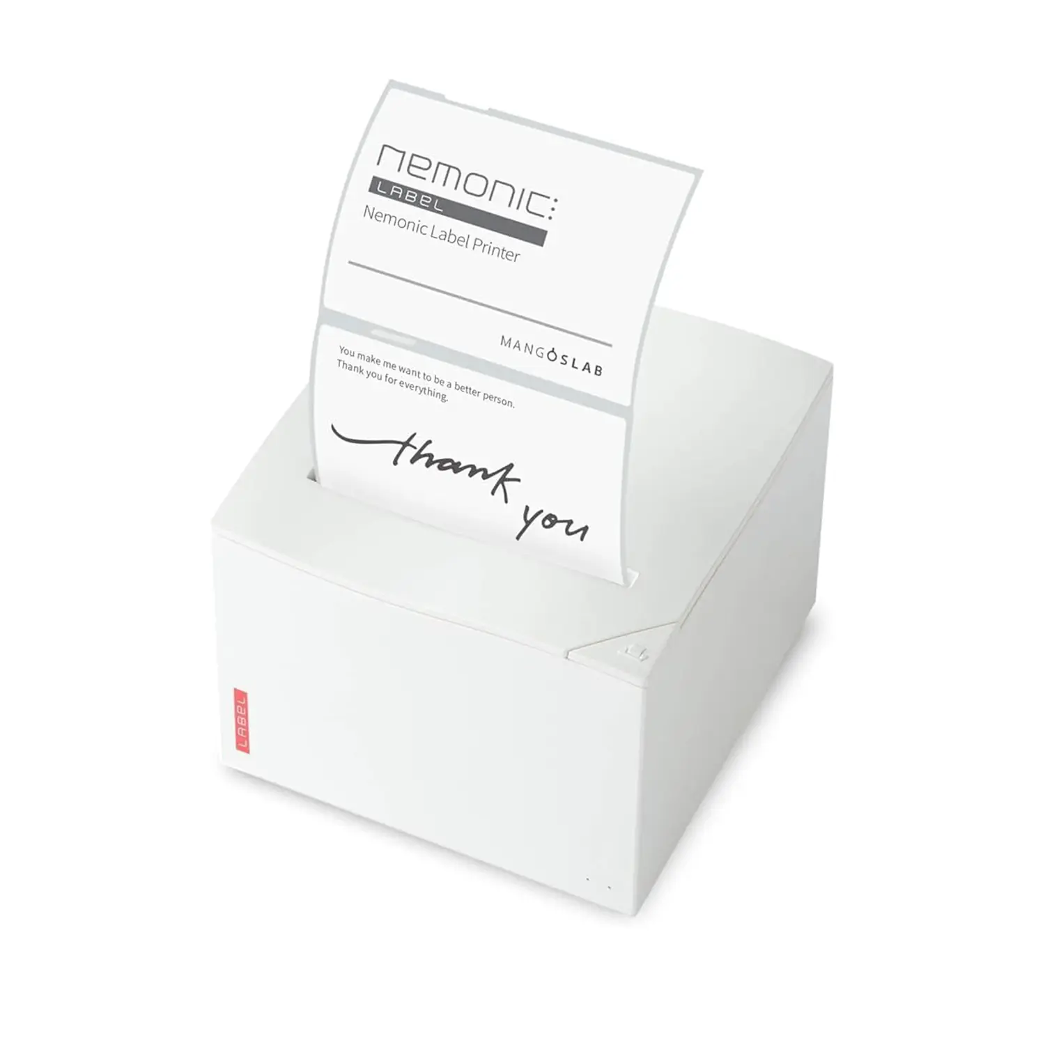 MANGOSLAB Nemonic Label Printer | Inkless Bluetooth Thermal Sticky Note & Label Printer for Small Business | Durable Shipping Label Maker & Portable Wireless