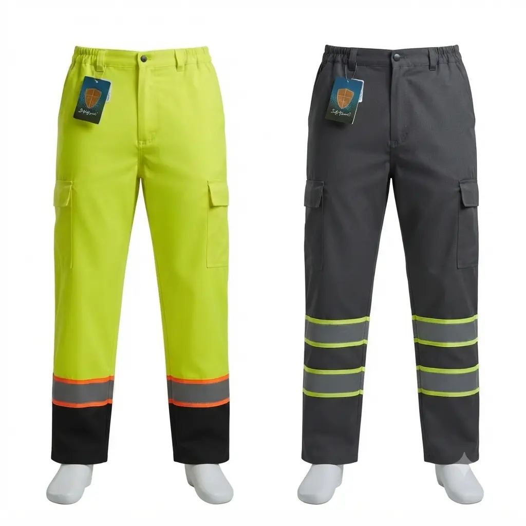 Mokoworkwear Men's Winter Thermal Activewear Pants - Small, Fitted Cut, Plain Style, Fleece-Lined, Adjustable Waist, Safety Reflective Tape, Side Pockets, Athletic Design, Rain-Resistant, Moisture-Resistant, Rain-Resistant Men's Pants, Moisture-Resistant