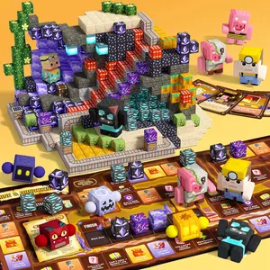 Gemfire Hollow Theme Magnetic Building Blocks 100PCS with Expansion Game Map, Upgrated 0.8 Inch Blocks Portable Travel-Friendly Toys, STEM Game-Based Creative Toy Set for Kids 3–12