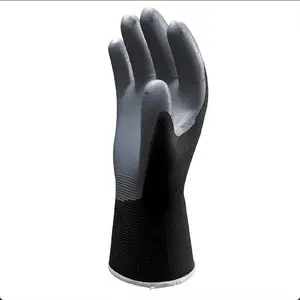 SHOWA Atlas 370 Black Work Gloves - 6 Pack - Size M