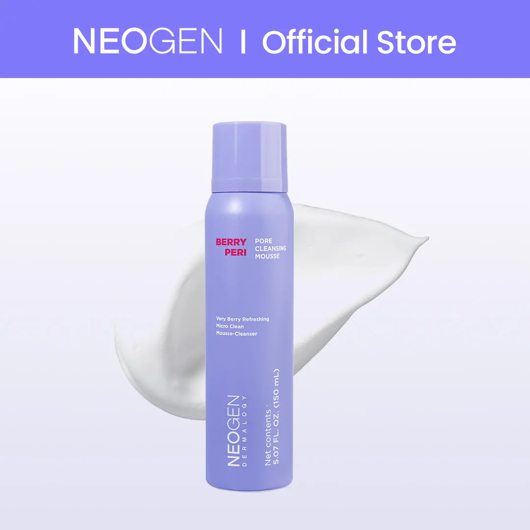 [NEOGEN Official] BERRYPERI Pore Cleansing Mousse l 150ml l Deep Pore Cleanser l Gentle Exfoliating Cleanser l Pore Care l Skin Texture Care l Korean Skincare Face Wash