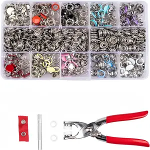 Sewing tools & 1 Count Manual Pressure Pliers,Set Snap Button Kit -Suitable for DIY, Sewing, Crafting.#LifeHack #FashionFix #DIYEasy #NoSew #RepairKit #SaveYourWardrobe #BeginnerFriendly metal eyelet