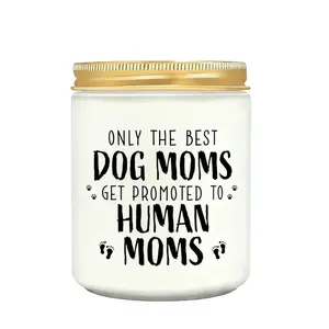 New Mom Gifts for Pregnant Women, Funny Dog Mom Promoted To Pregnancy Gift for Expecting Moms, Mother to be Gift for First Time Mommy, Congrats on Pregnancy Candle Present for Wife Friend Sister