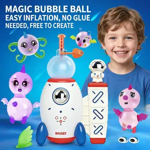 DIY Sticky Balloon With Pump, Re-Usable Decors, Model bouncy balloon kit multiple sculptures for kids toy, 60 Balloons, 100+ Accessories,balloon space rocket toy，diy balloon space rocket how to do，diy balloon space racket instructions，Party fun activities