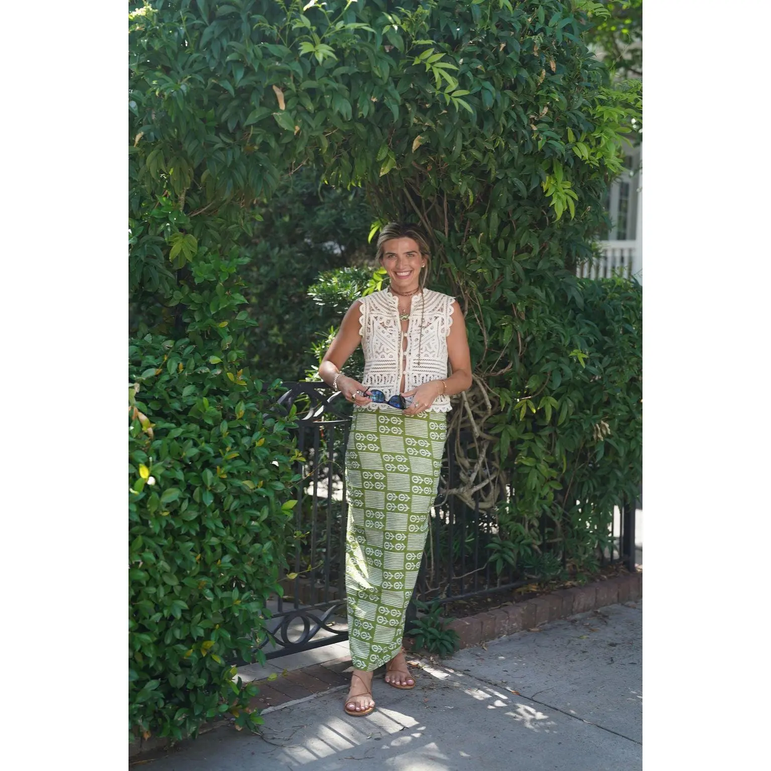 Floral Sage Sarong