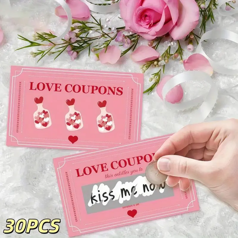 30 DIY Craft Scratch Cards, Surprise Cards, Lottery Cards, Lucky Scratch Cards, Couple Gift Cards, Birthday Party Atmosphere, DIY Card Set
