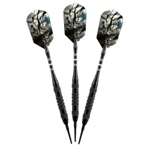 Viper Black Magic Soft Tip Darts 6 Knurled Rings 18 Grams Dartboard