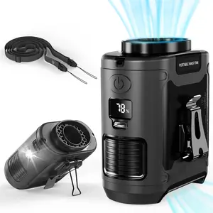 Portable Fan, USB Rechargeable Waist Fan with Clip & Power Bank, Personal Cooling Fan for Outdoor Travel Camping, Back to School Fathersdaygift