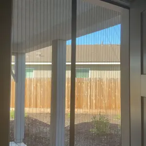 Magnetic Mesh Screendoor Curtain - 72"x80" Anti-Insect Dustproof Mesh Door, 34 Magnets, Self-Adhesive Hook Tape, Hands-Free Passage, Breathable, Portable, Easy Install Fly Protection Bug Free Door for Balcony, Bedroom