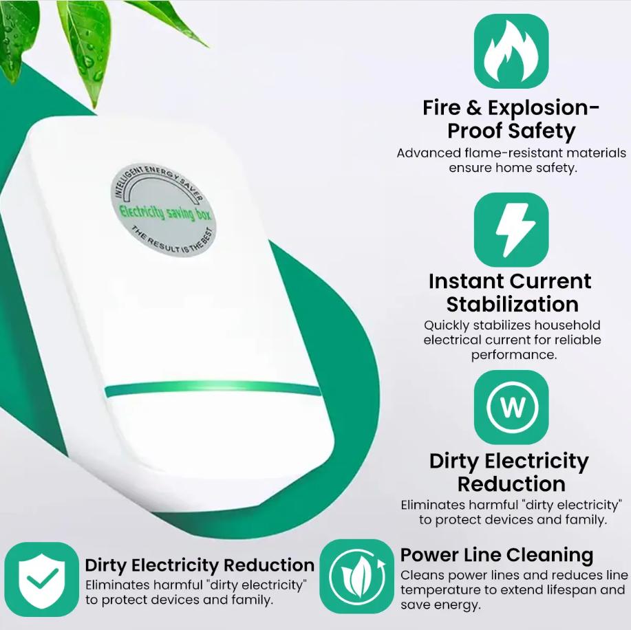 Plug-In Power Box with US Plug 2026 Updated Design Compatible with 90–250V Input Range