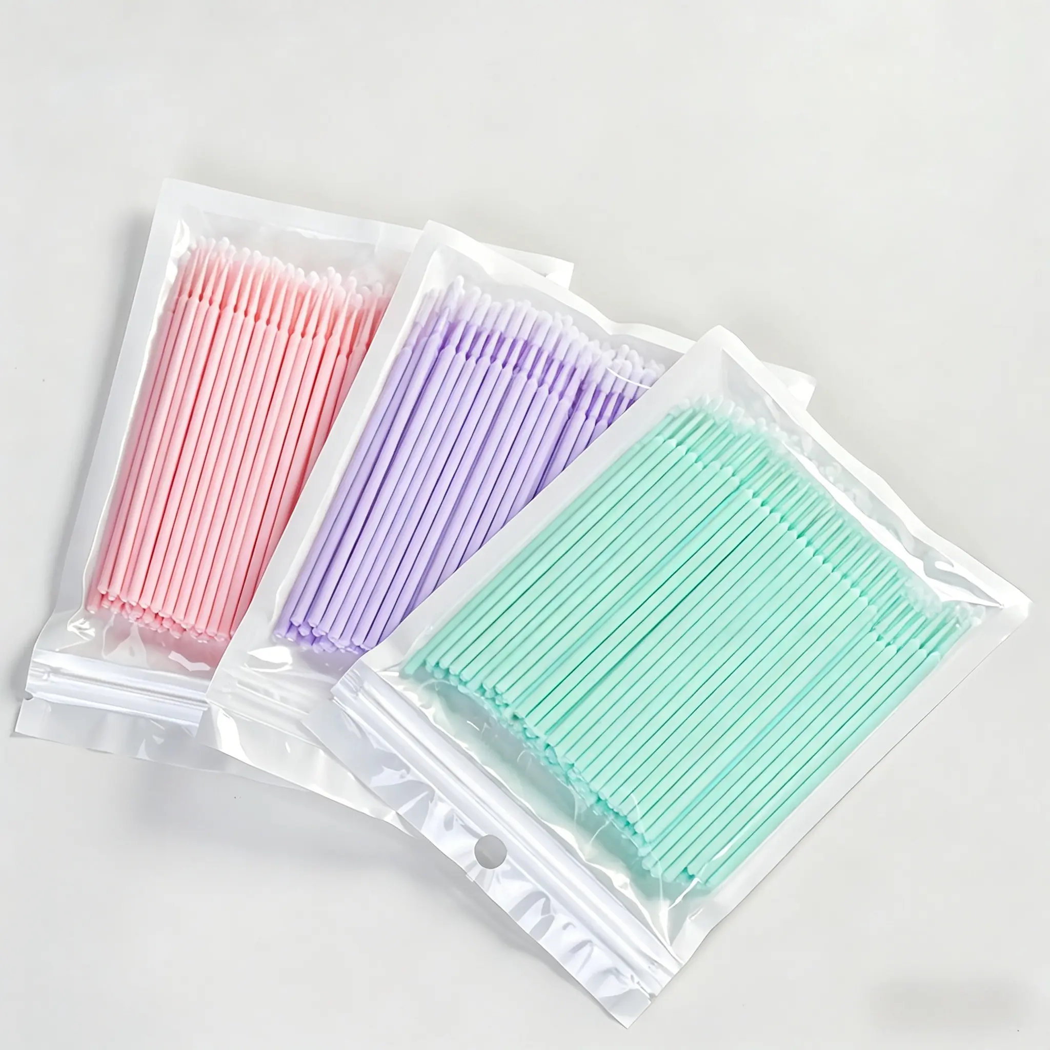 Micro Cotton Swabs, 100 Pcs Disposable Applicators for Sensitive Skin, 2mm Tip for Precise Cosmetics & to Clean Up Lash Line Mess, Eye Care, Adults, 45G, Precise Tips