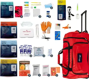 Complete Earthquake Bag - 3 Day Emergency Kit for Earthquakes, Hurricanes, Wildfires, Floods + Other Disasters