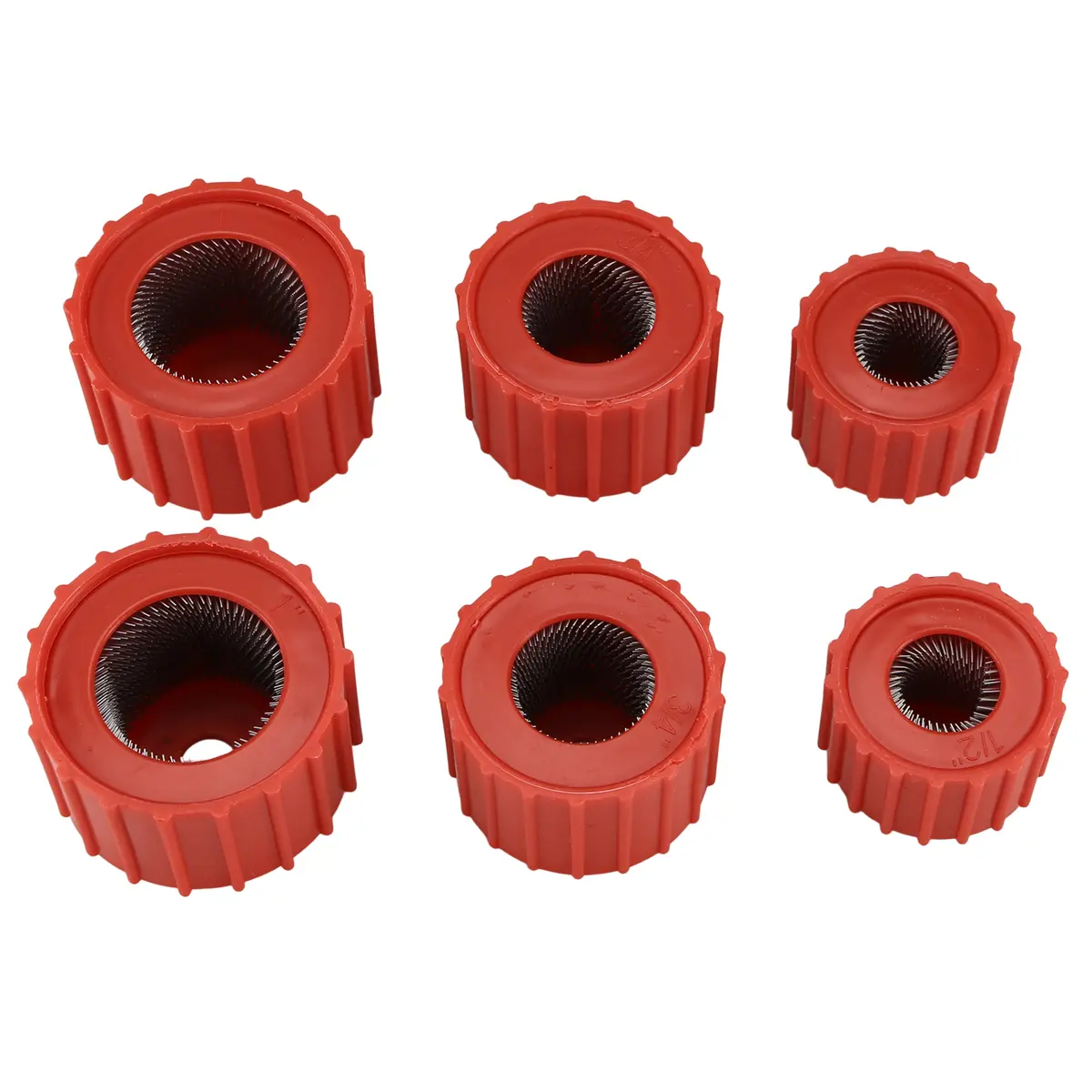6 Pieces Copper Pipe Cleaners, Handy Sized Plumber, Tube Cleaning Brush for Copper, Copper Pipe Cleaner (3 Sizes)