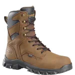 Carolina Boots Men's Gruntz Dark Brown Waterproof Steel Toe Work Boots CA3597