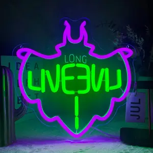 1pc Descendants Neon Sign, LED Descendants Neon Signs for Wall and Room , USB Neon Night Light for Game Room Bedroom Birthday Wedding Party Gifts, Neon Lights