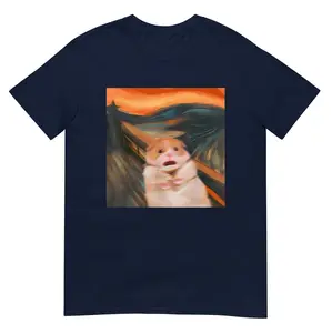Terrified Hamster Graphic Tee For Animal Lovers