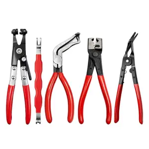 1PCS Automotive Electrical Disconnect Pliers, Auto Repair Pliers, Hose Clamp Pliers, Car Trim Clip Removal Pliers, Wire Terminal Removal Tool, Professional Automotive Repair Tools