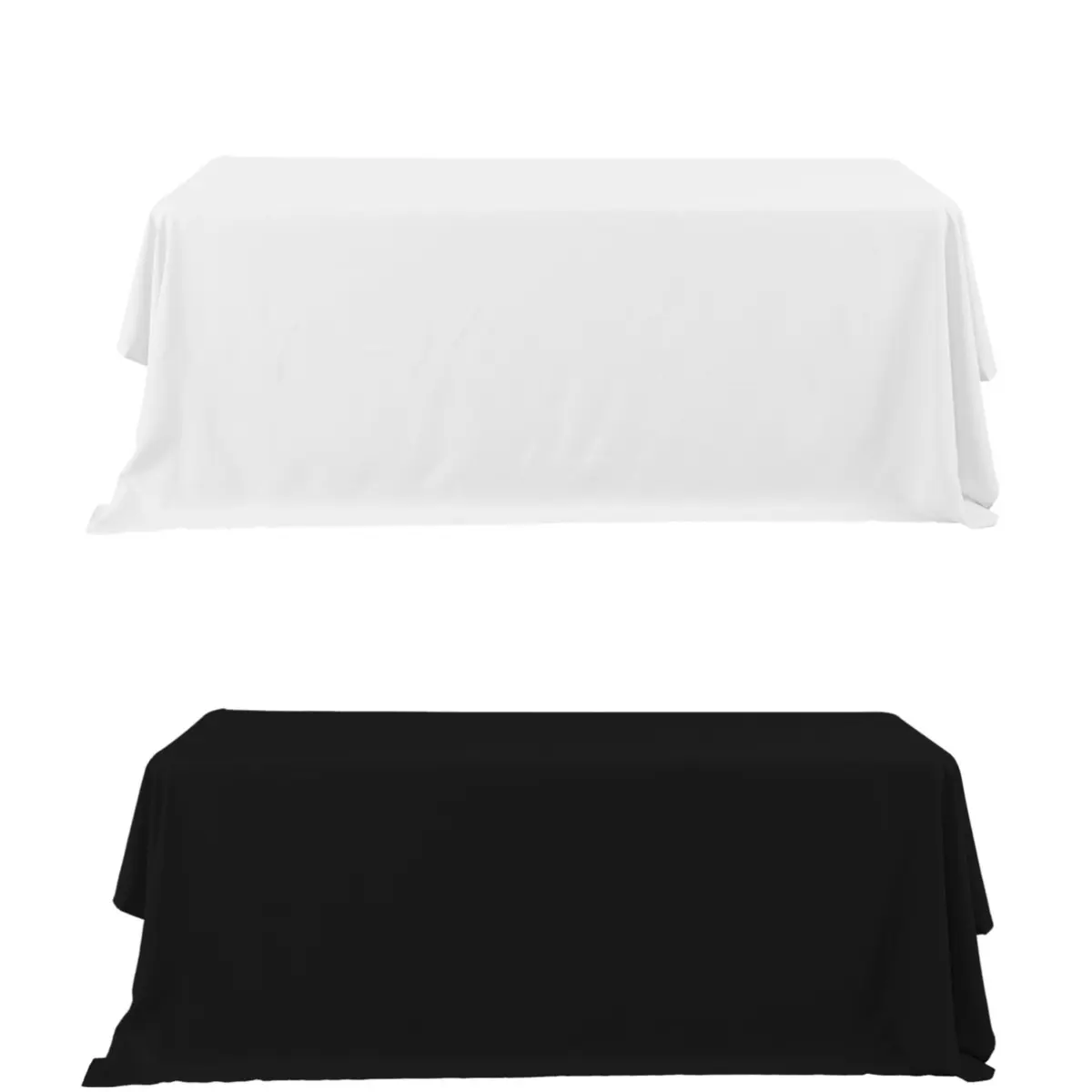 Rectangle Polyester Table Covers 90" x 132" - Soft and Durable 6 Seaters