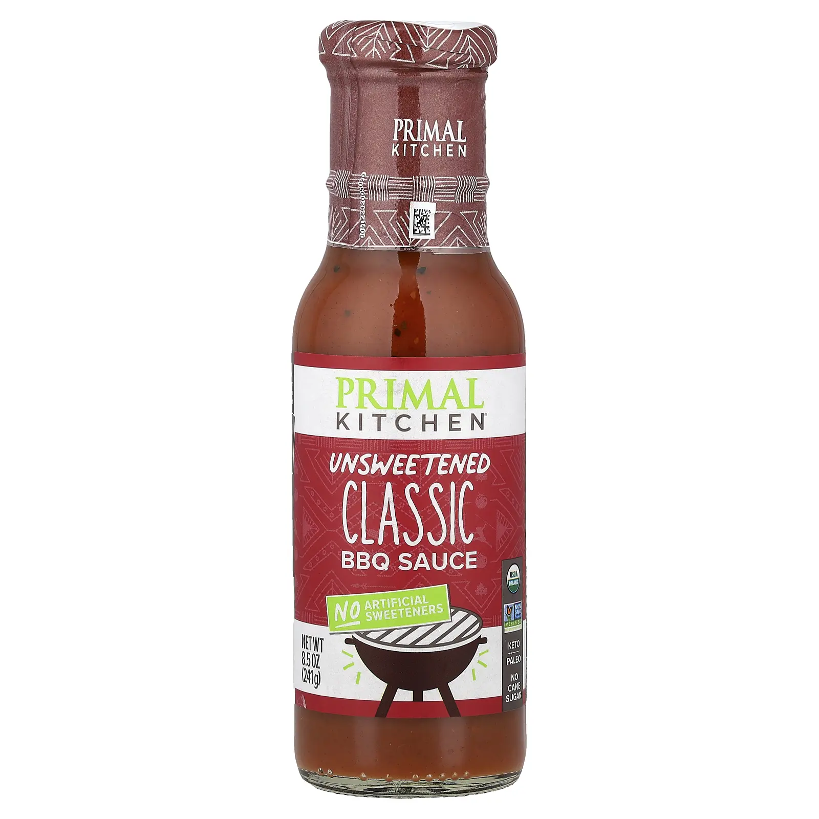 Primal Kitchen Classic BBQ Sauce, Unsweetened,  8.5 oz (241 g)