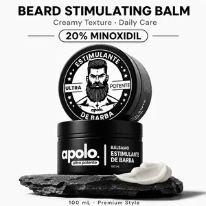 20% Ultra-Strong Minoxidil Beard Growth Balm Kit | Men’s Premium Patchy Beard Repair, Fast-Acting Dormant Follicle Booster, Fill Bald Spots & Boost Thick Full Jawline Beard, No Irritation, Long-Lasting Facial Hair Regrowth