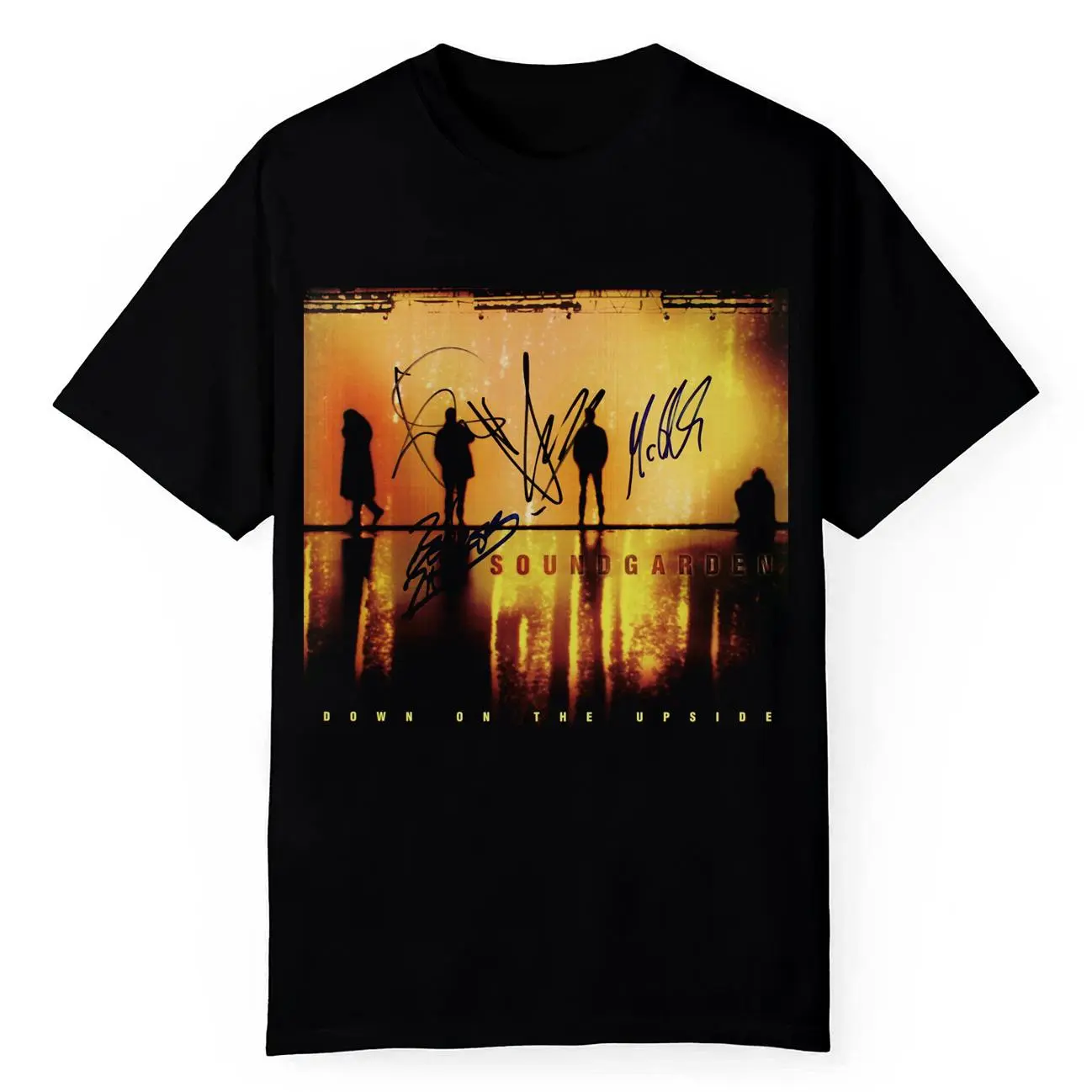 🤘 🎸 Soundgarden Rare Group Signed Down on The Upside T-Shirt Unisex tee  Sizes: S – 4XL