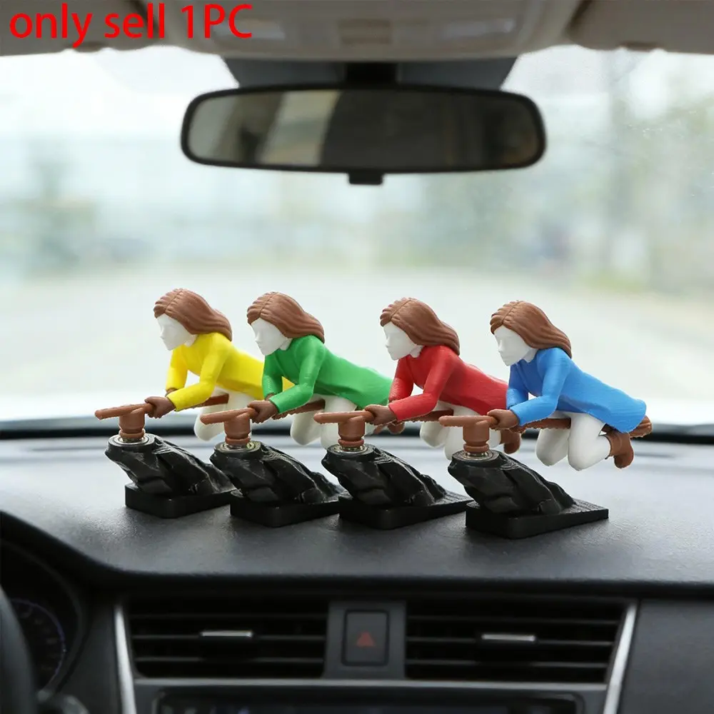 Broomstick Dashboard Drift Ornaments, Inertial drift decorative ornaments, Car Decoration Gift Featuring Witches and Wizards, Dashboard Accessories Gift for Car Enthusiasts, Car Interior Decor, Vehicle Decoration, Dashboard Decorations