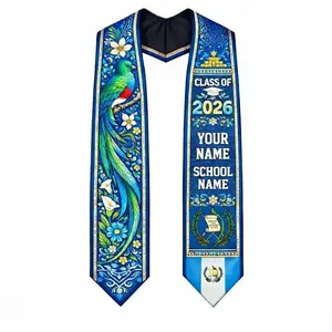 [HOT 2026] Custom Graduation Guatemalan American Flag Stole 2026 Personalized Guatemalan Graduation Sash 2026 G