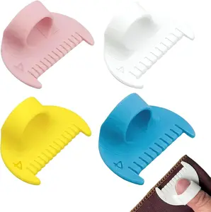 Edge Sewing Lockranding Tool Set 4 Pcs 4mm Rulers for Templates Needle Gauge Quilting Straight Seam Measuring Portable Sewing Tool