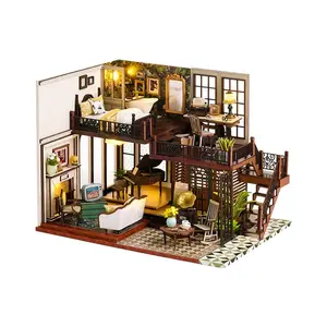 DIY Time Impression Kit Dollhouse Living room 1:24