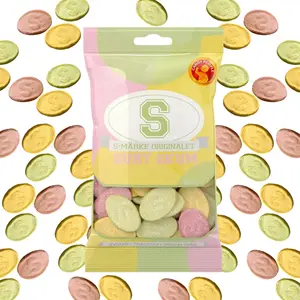 S-Marke Sour Foam Ovals Swedish Candy with Tangy Sour Sugar Coating Traditional Swedish Sweets  Bonbon Sweet