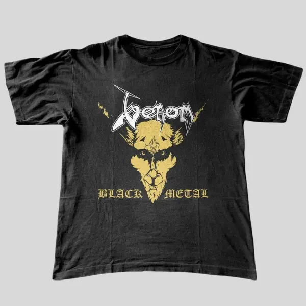 Venom Black Metal T Shirt, Heavy Rock Graphic, Vintage Y2K, 2000s Retro Tee