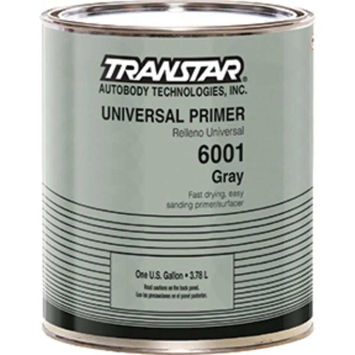 Gray Universal Primer Paint, 1 Gal Automotive Body Prep Solution for Acrylic Enamels, Fast Drying