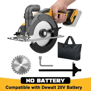 FunnyWhale  6 Inch Cordless Circular Saw Compatible with Dewalt 20V Battery(NO Battery) with Brushless Motor,Storage Bag,Guide Ruler,6" Blade,2" Cutting Depth,0-45°Bevel for Wood,PVC