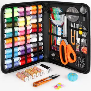 Sewing Kit for Adults, Needle and Thread Kit for Sewing, Professional Sewing Supplies Accessories with Tailor Scissors, 43XL Thread, 30 Needles, Yarn Snips and More for Travel Home Beginners