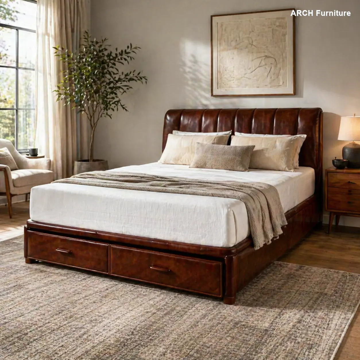 Full Size Green Tea Memory Foam Mattress - 75x54 in Fiberglass-Free White Foam Based Mattress with Pressure Relief, Fresh Care, Vacuum Packed in a Box (Bed Not Included), Foam Based Mattresses