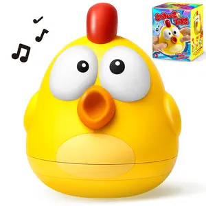 Screaming Chicken Stress Relief Toy for Teens & Adults, Funny Talking Rubber Chicken Gift, Singing Squeeze Toy for Hot Potato Game, Cute Yellow Noisy Toy for Anxiety Relief, Christmas & Birthday Gift
