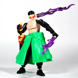 ONE PIECE 3D Printed Roronoa Zoro Model Figures Anime Multi-Jointed Shapeshift Toys Action Mannequin Model Ornaments Gifts Toy