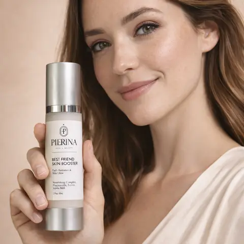 BEST FRIEND Milky Lightweight Niacinamide Face Booster Serum - Jojoba Oil-Infused, Soothing, Moisturizing Formula for Sensitive Skin, Redness Relief, Skin Repair, Anti-Aging, 23% Wrinkle Reduction, Barrier Support, Dewy Finish Essence Solution
