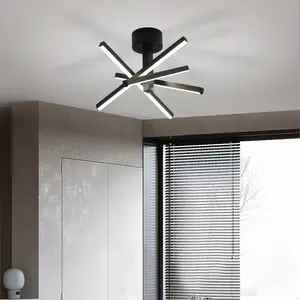 Modern Black Chandelier Light Fixture for Dining Room Kitchen