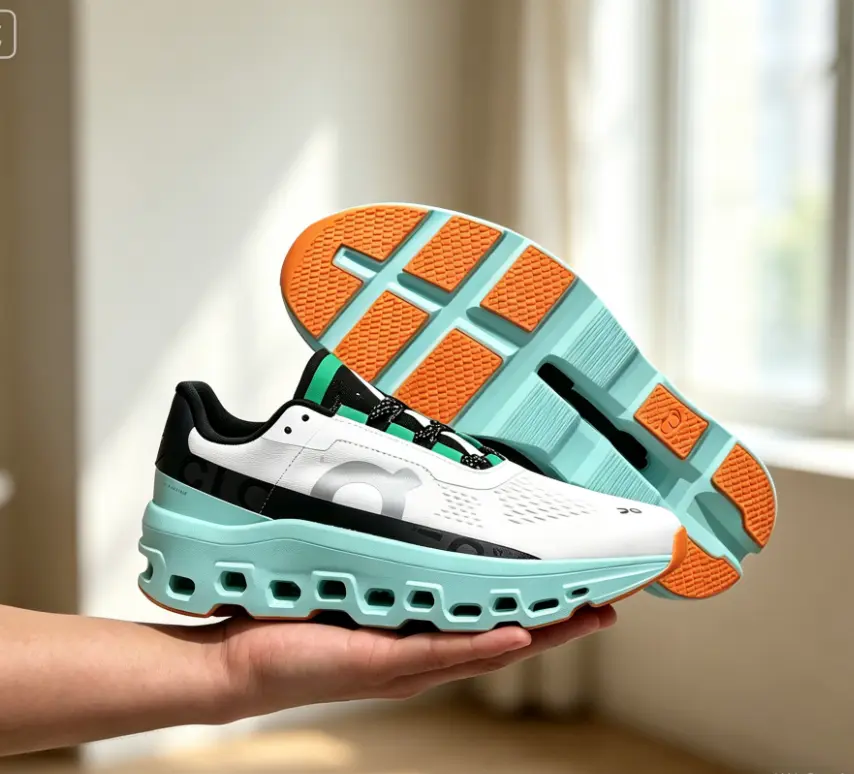 Trendy "monster" style casual running shoes for men and women, featuring high-rebound cloud-like foam cushioning, breathable and flexible mesh upper, non-slip and wear-resistant sole, and versatile everyday street style.
