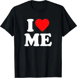 I Love Me · I Heart Me Y2k T-Shirt Pure Cotton Graphic Tees Menswear Top: Gifts for Men & Women